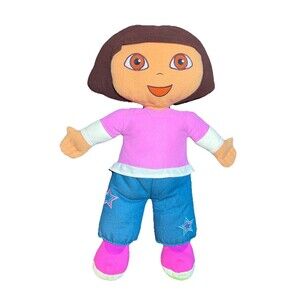 Jumbo Dora The Explorer Plush Doll 26” 2008 Nick Jr Star Shirt Jeans GUC